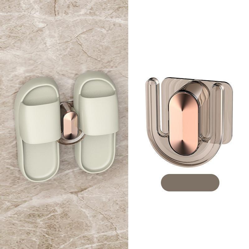 

1 неперфорированный настенный крючок для ванной комнаты, стеллаж для хранения тапочек