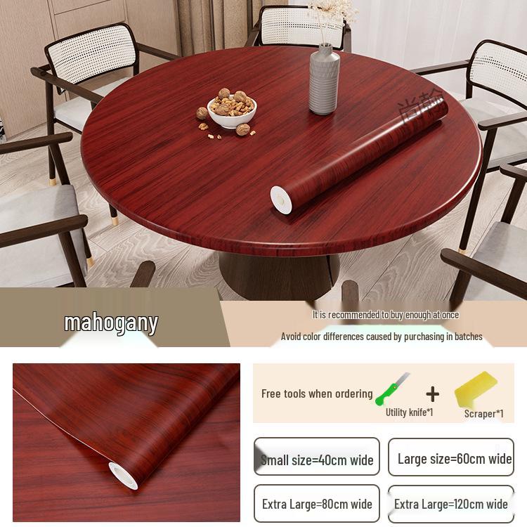 Tapet autoadeziv impermeabil cu aspect de lemn pentru birou, dulap și cabinet