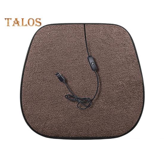 

Подогреваемая подушка для сиденья автомобиля, USB-подогреваемый чехол для стула для зимних поездок, портативный чехол для сиденья с подогревом для офиса, дома, активного отдыха на свежем воздухе, противоскользящее дно автомобиля кофейный