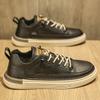 Autumn sports and leisure board shoes business dress leather shoes black shoes