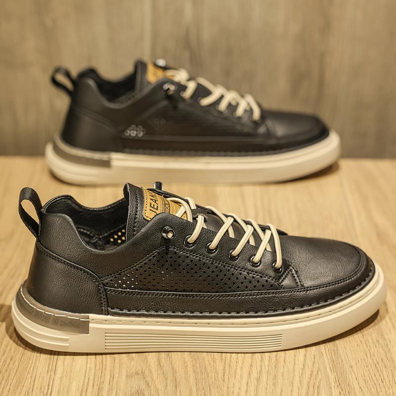 Autumn sports and leisure board shoes business dress leather shoes black shoes