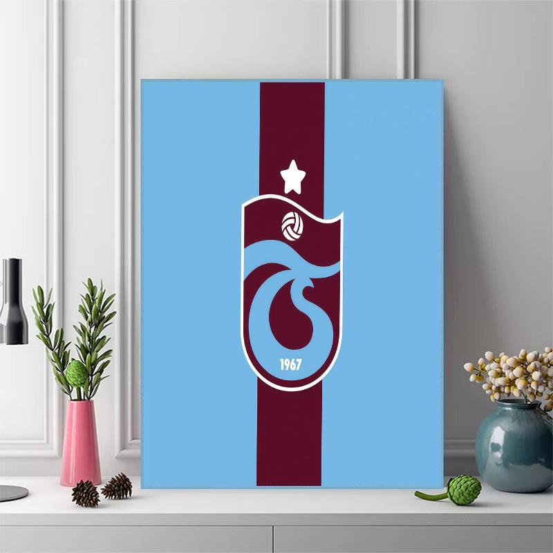 Trabzonspor Football Club Logo 100% Round Full Drill 5D DIY Diamond Painting Embroidery Cross Stitch Rhinestone Decor
