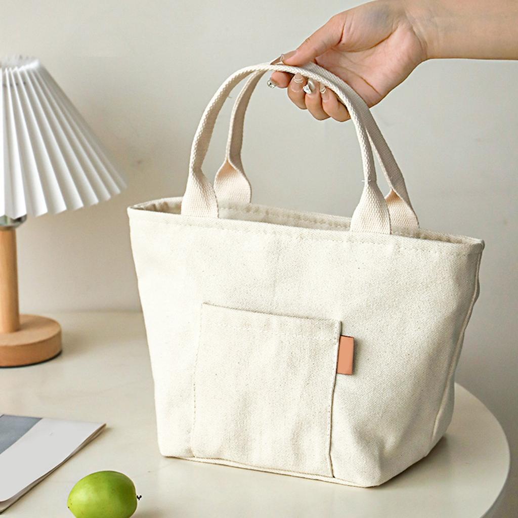 Insulated Lunch Bag for Women Men Portable Lunch Toted Bag Lunch Box Container Coolers Bag with Front Pockets for Office