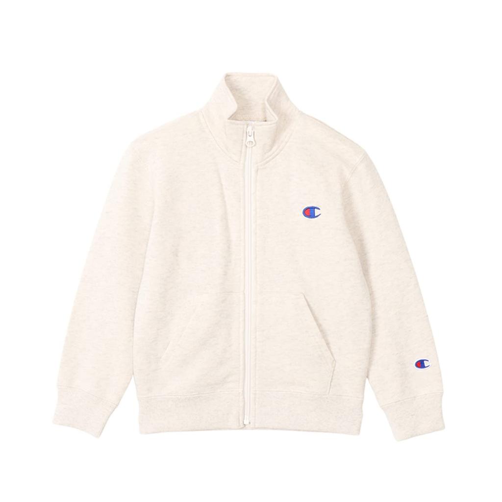 Champion Mikina s dlouhým rukávem Velikost 160 Dětská mikina, 100% bavlna, USA, Jednobodové logo, Mikina na zip se stojáčkem, Základní, CK-Y003, Ovesná kaše,