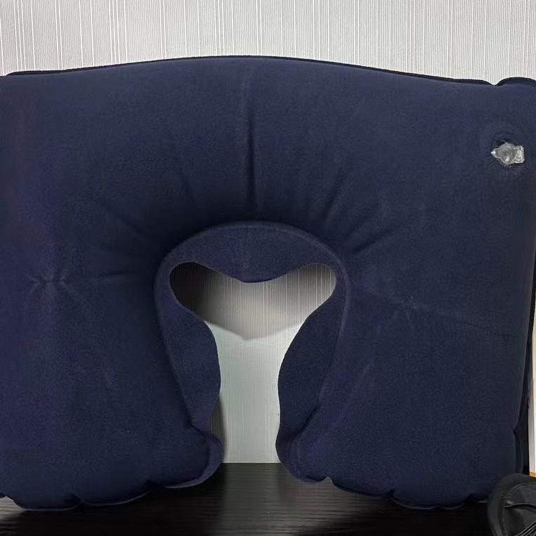 Inflatable Foldable Travel Neck Pillow - Portable U-Shaped Pillow for Camping, Car, and Travel