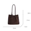 Autumn and Winter Retro Lazy Style Shoulder Bag Fashionable Large-Capacity Commuter Shoulder Bag Shopper Tote