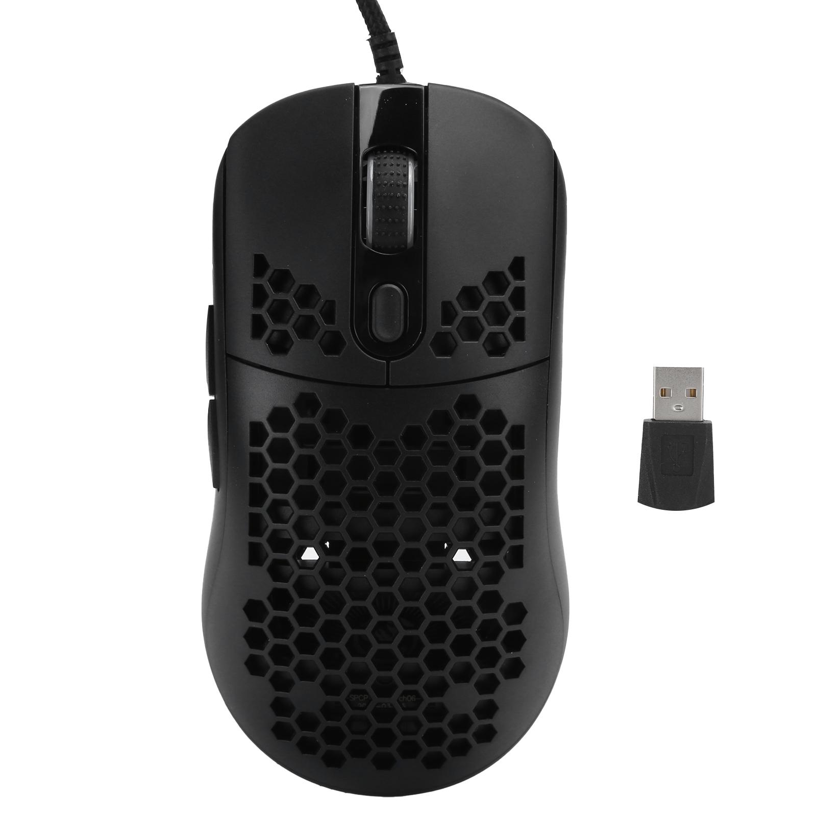 

HXSJX600 Mice Gamer Wired Hole Computer Mouse RGB DPI 80016002400320048006400