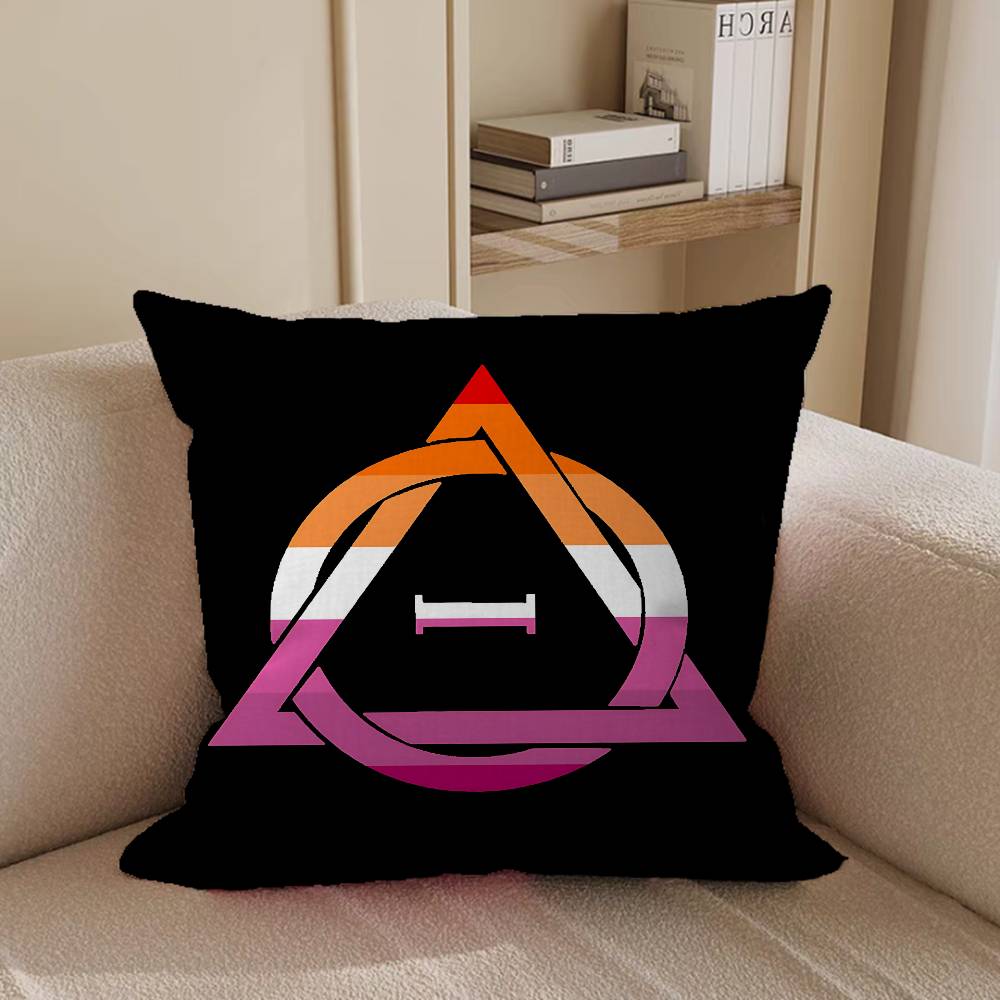 TherianS D-Delta Logo Personalisiertes Bild Text Heim Dekorative Kissen Haushaltsgeschenke 45x45cm