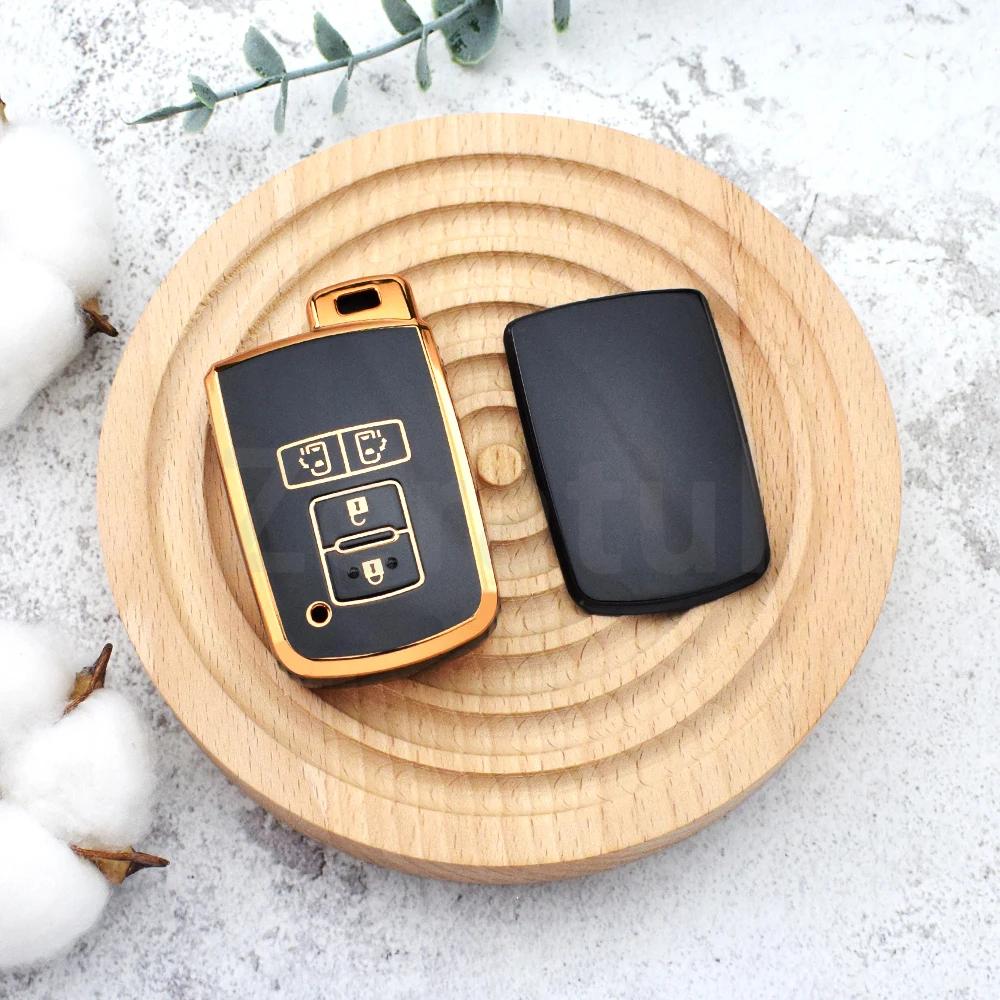 

2 4 Buttons Tpu Car Remote Key Case Cover For Toyota Auris Camry Rav4 Avalon Yaris Verso Land Cruiser Prado 2012- Shell Fob