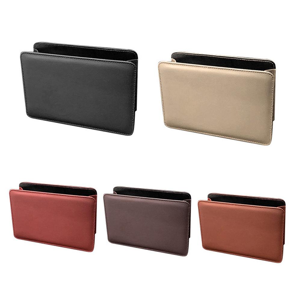 Convenient Leather Vehicle Garbage Holder Leakproof Construction Dust Bin Easy Cleaning Removable Design For Auto Spaces