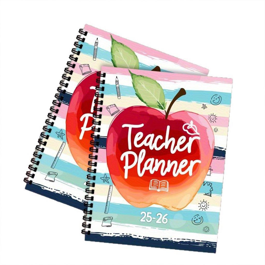 Teacher's Record Book Reading Plan, Teacher's Monthly Plan, Red Teacher's Plan Notebook