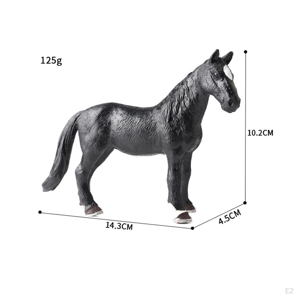 Horse Model Wildlife Figurine Educational Toy for Kids Ages 3-8
