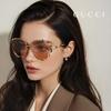 Sunglasses GG0595S 003 Round Metal UV Protection Women's