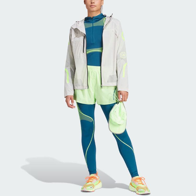 Adidas X Stella McCartney Truepace Long Running Leggings Striped Color Block Women Leggings Blue IT5784