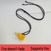 Fireproof Gold Gourd Pendant with Black Rope Sweater Chain - Non-fading, High Color Retention, New Chinese Hollow Design
