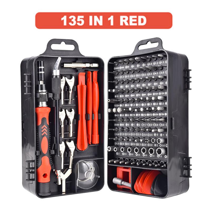 135 In 1 S2 Precision Screwdriver Set Electronics Magnetic Repair Tool Kit Micro for Computer, PC, Laptop, Phone, Mac