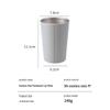 Daisy Leaf Stainless Steel Mouthwash Cup