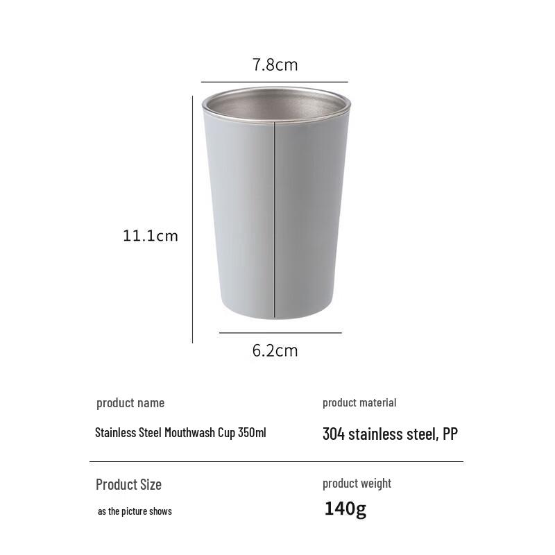 Daisy Leaf Stainless Steel Mouthwash Cup