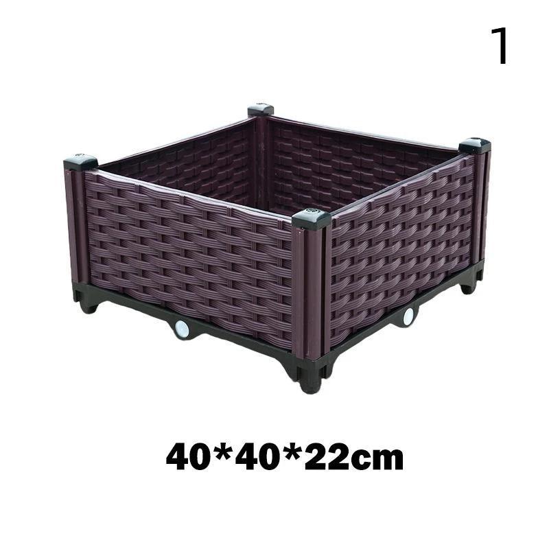 Outdoor Vegetable Planter Box Large Capacity Plant Growing Pot For Herb Tomato Vegetables Garden Balcony