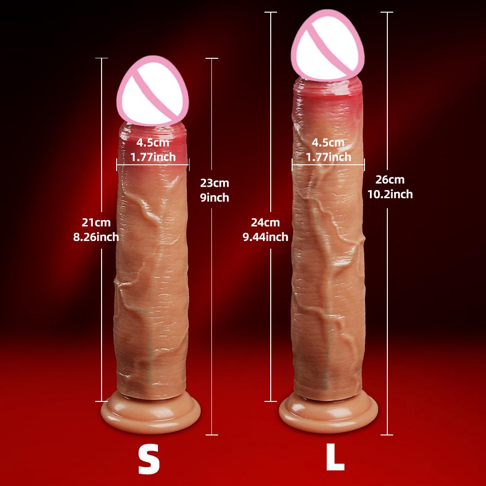 Sliding Dick Realistic Dildo Skin Venis G Spot Stimulate Orgasm Masturbators Soft Big Penis Suction Cup Anal Sex Toys For Women