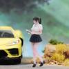 1/64 Female Figure Miniature Human Model for Scene
