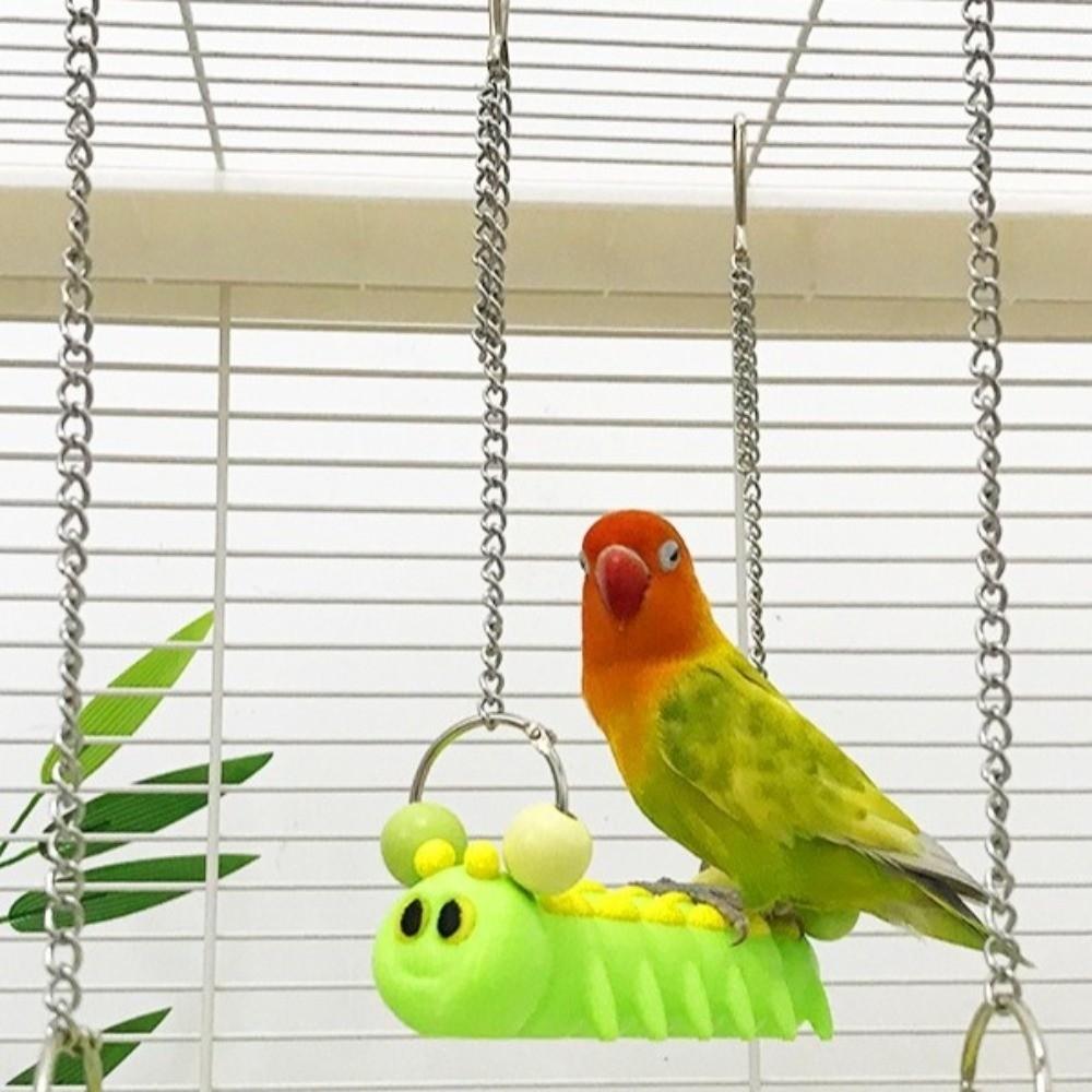 Bite Resistant Parrot Perch Stand Durable Parrot Swing Toy Fun Birds Climbing Ladders Training Toy