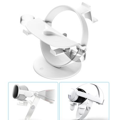 Soporte de escritorio para VR, base de visualización para auriculares VR, base redonda de almacenamiento estable.