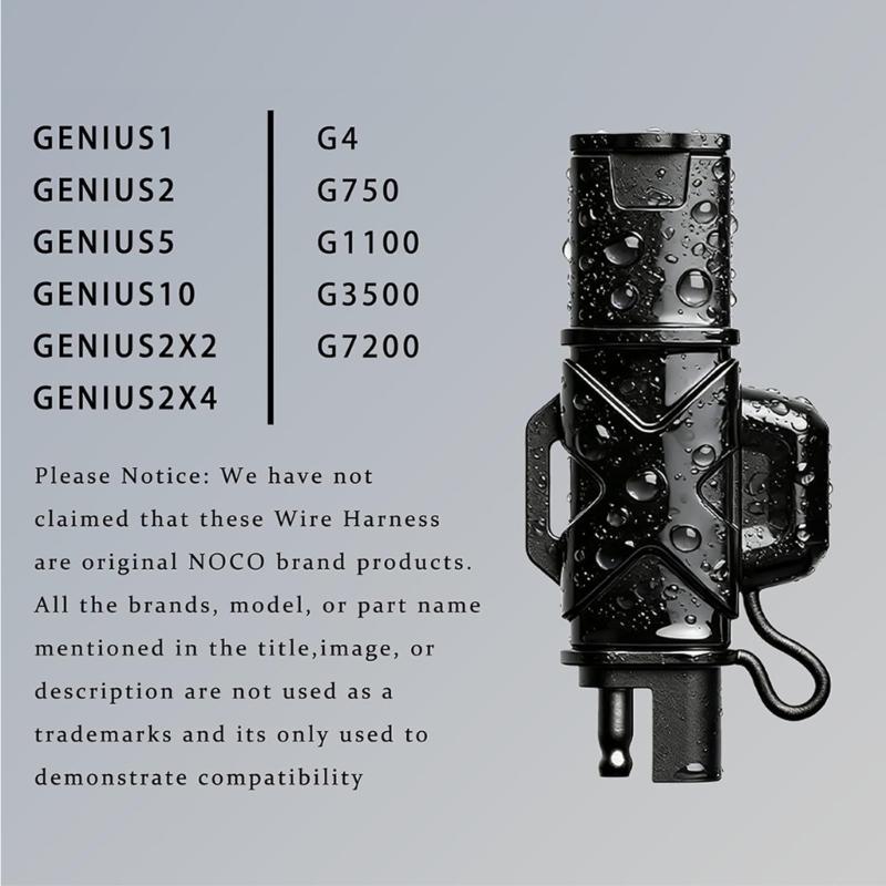 Flexible 13-16 Inch Power Wire with Overcurrent Protection Waterproof Blend Cable for Automotive Battery Chargers