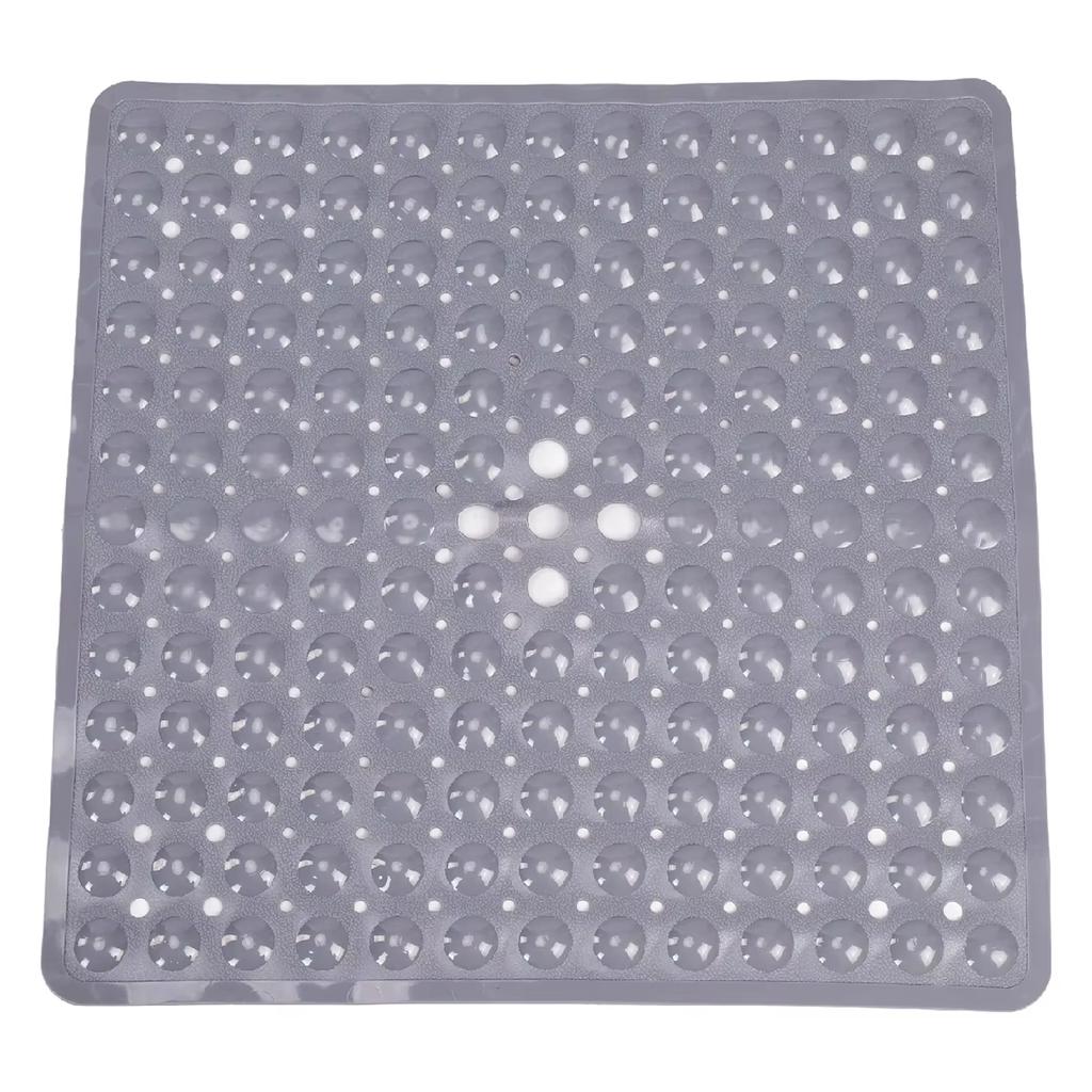 Čtvercová koupelnová předložka, Protiskluzová koupelnová předložka s přísavkami, Koupelnová předložka, Drenážní otvory, Lze prát v pračce