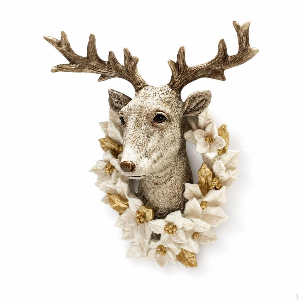Hirschkopf Wanddeko Harzskulptur Kunst für Hausbesitzer, Dekorateur, Wohnzimmer,