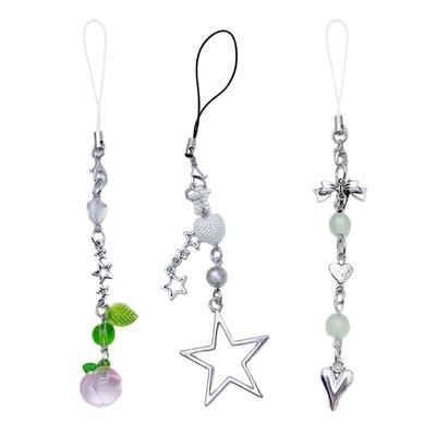 Bowknot Five-Pointed Star Alloy Pendants Tags for DIY Jewelry Making Keychain Tassels Necklace Crafts Making Supplies