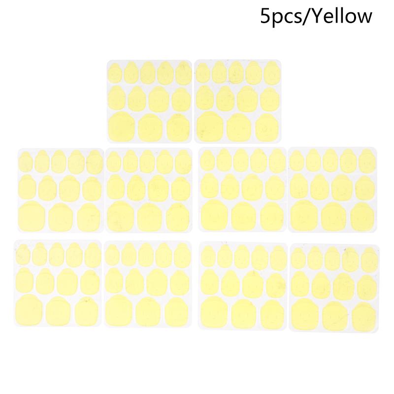 

120Pcs Double Side Adhesive Tape Glue Sticker False Nail Glue For Fake Nails Tips Clear Jelly Gel Pad Press On Nails Manicure жёлтый