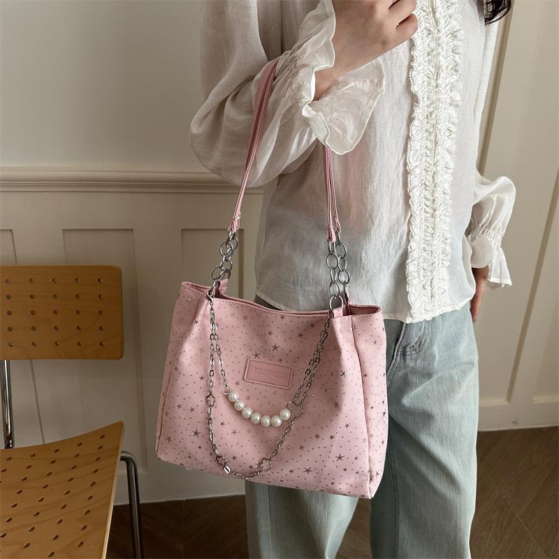 Korean version of trendy fashion bag women's new largecapacity casual shoulder bag temperament versatile commuter tote bag