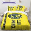Club América Pattern Bedding Set Quilt Cover Pillowcase Home Decor Gift (1 * Duvet Cover + 2 * Pillowcase, Without Core)