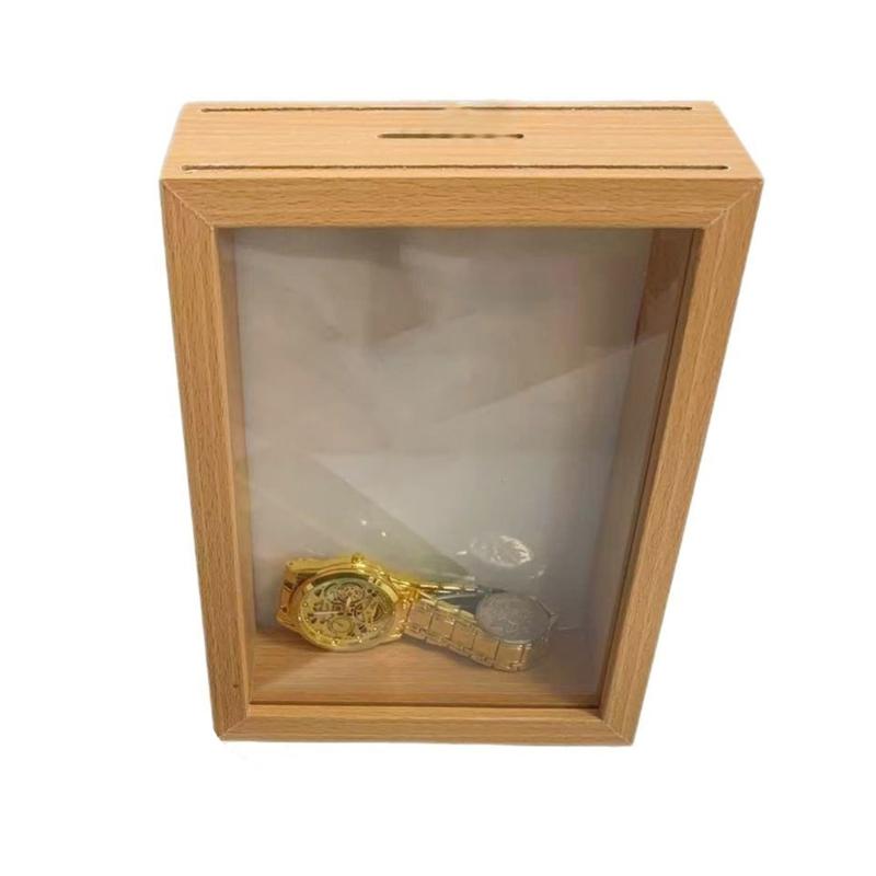 Discreets Money Saving Box Picture Frame Piggy Banks Coin Holder for Kids and Adults Encouraging Fun Saving Habits
