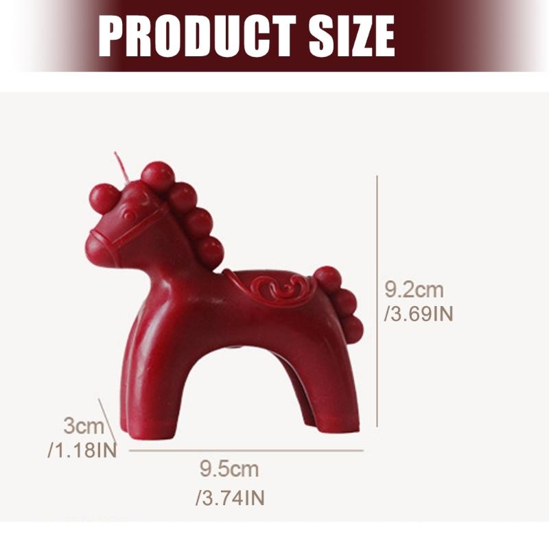 Unique Horse Design Scented Candle Natural Wax Candle Figurine For Festival Celebration Chinese NewYear Decoration