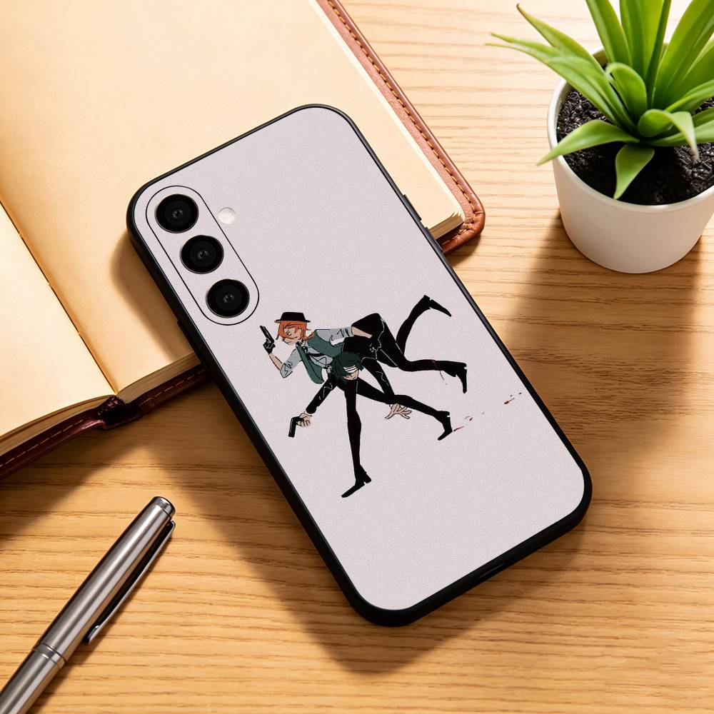 BSD D-Dazai Osamu   Phone Case Black Silicone Soft For Samsung Galaxy A73,A72,A71,A70,A53,A52,A51