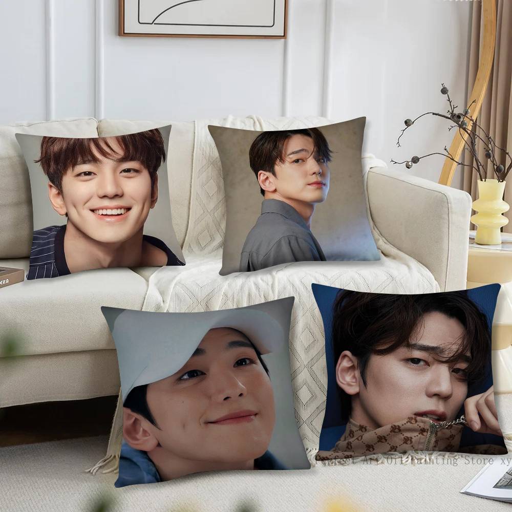 Korean Celebrity Kim Min Kyu Pillow Case Fashion Square Pillowcase Bedroom Sofa Room Ins Decoration Leisure