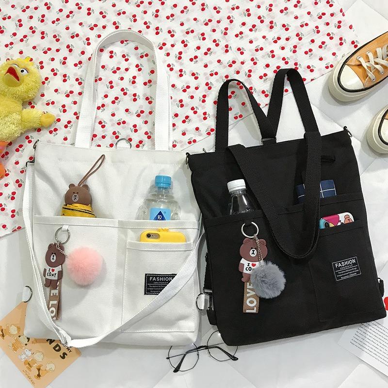 New Women's Bag Large Capacity Canvas Bag Shoulder Bag Crossbody Handbag