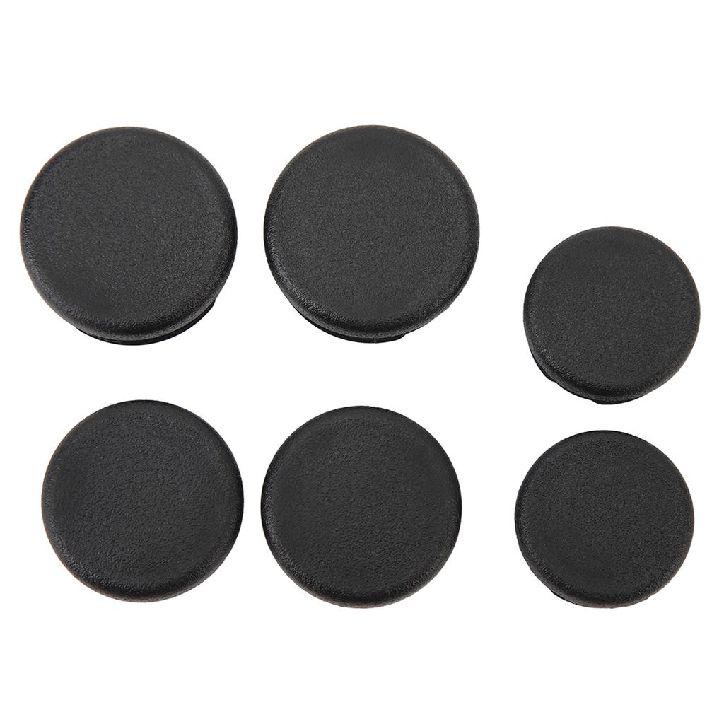 6Pcs Frame Hole Cover Caps Black Dust Resistant Waterproof Rugged Reliable Motorcycle Frame Hole Plug for CB125R CB150R