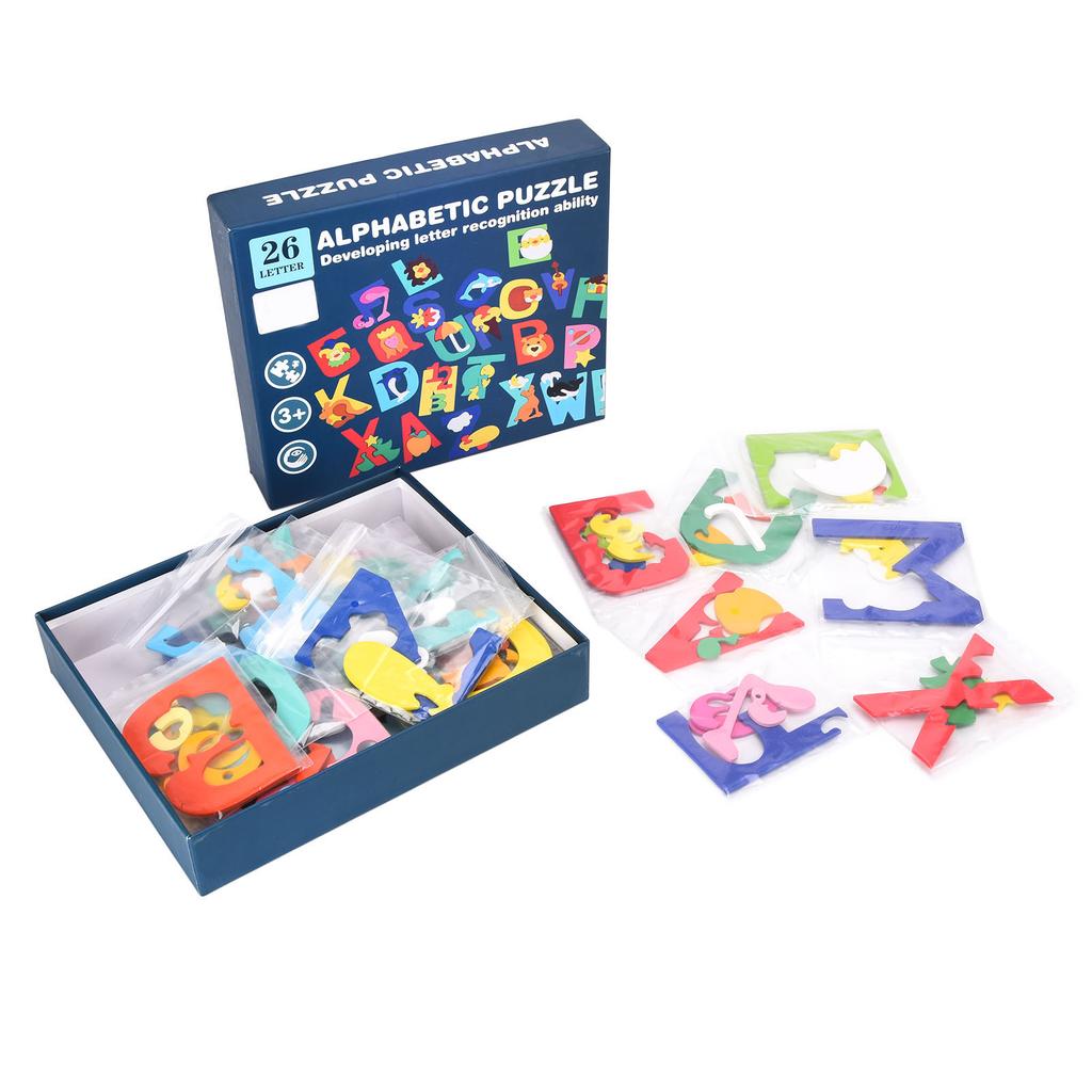 Alphabet Puzzle Toys 26 Letters Words Puzzles Toys Educational Learning Toys for Kids