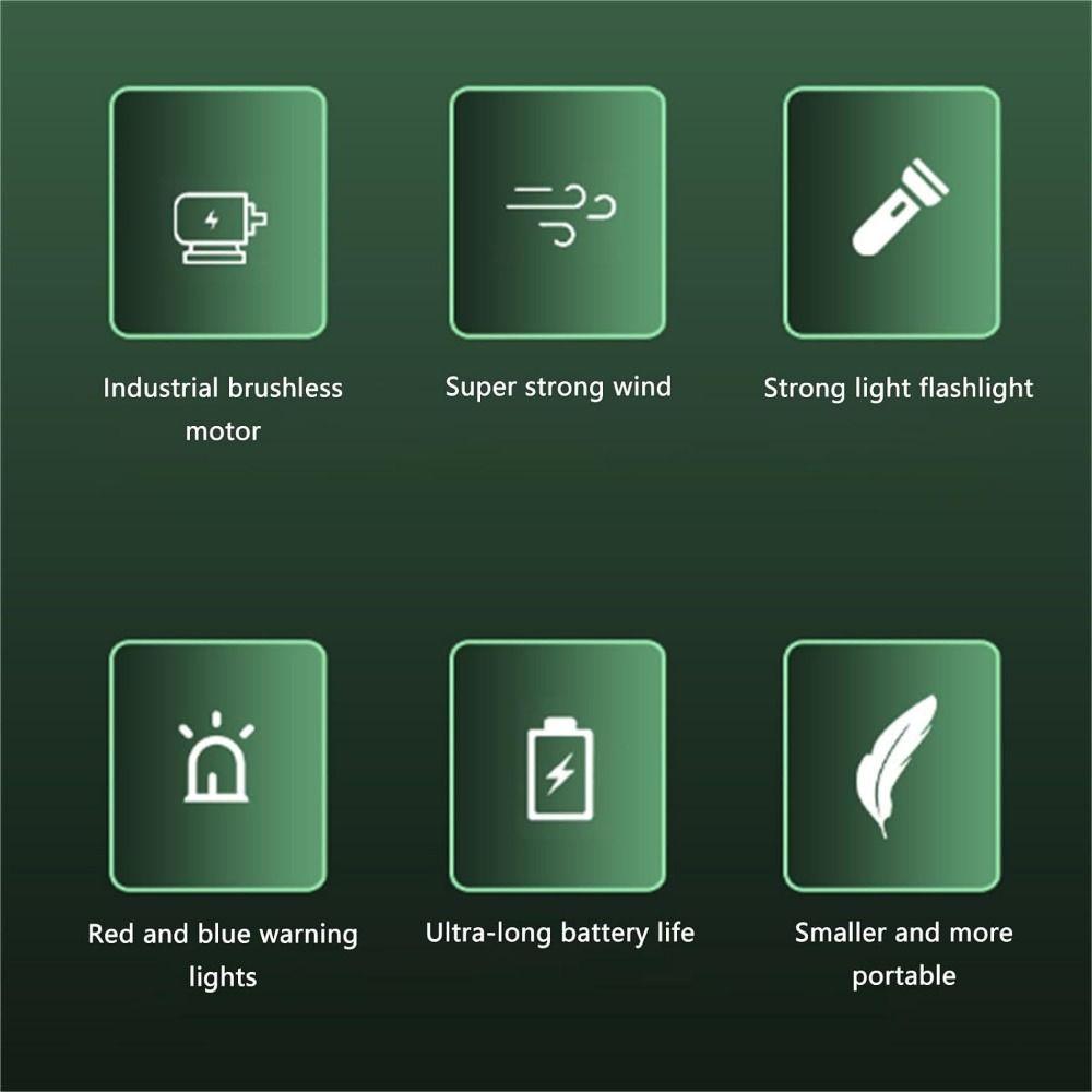 10000mah Portable Waist Fan 3 Speeds Waist Hanging Fan Outdoor Fan with Flashlight  Hiking