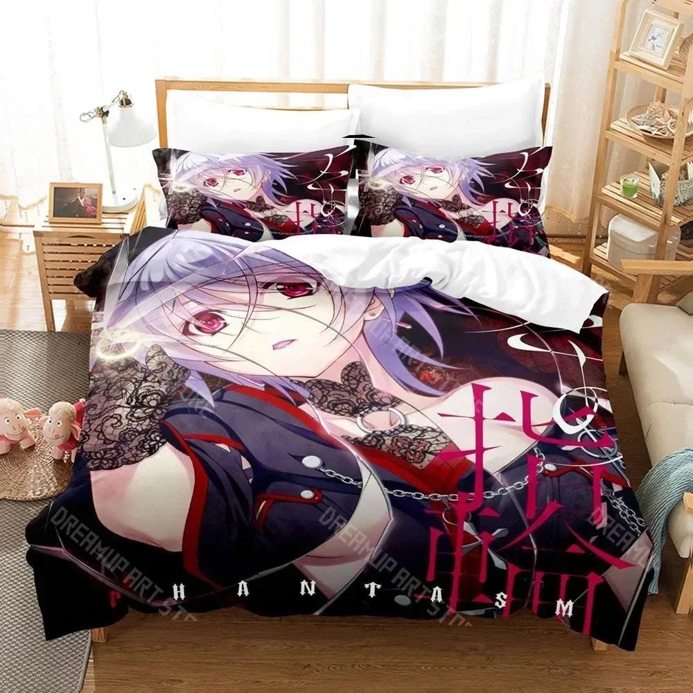 Kawaii Steins Gate Bedding Set Single Twin Full Queen King Size Bed Set Aldult Kid Bedroom 3D Anime Bed Sheet Set