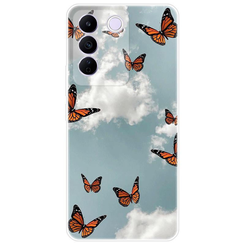For Vivo V27e V 27e Case Soft Silicone Back Cover Cartoon Phone Case Diversification