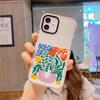 Chunri Mobile Phone Case Colored Flower Suitable for iPhone16 Transparent Tpu Soft Case Apple 17Pro Anti-drop Protective Case