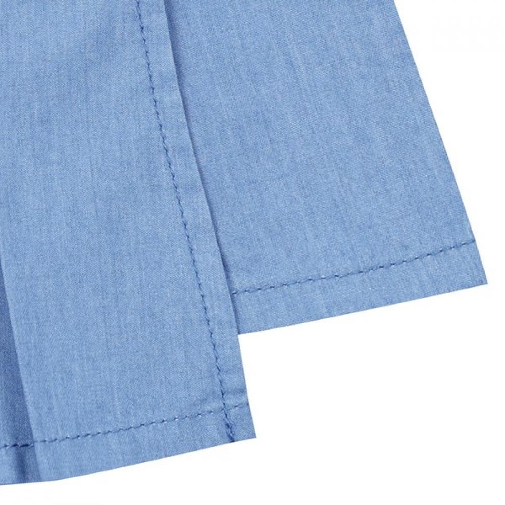 French Cat Denim Pleated Skirt Q52das010n4