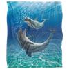 Royce McClure Silky Dolphin Bubbles Supersoft Blanket