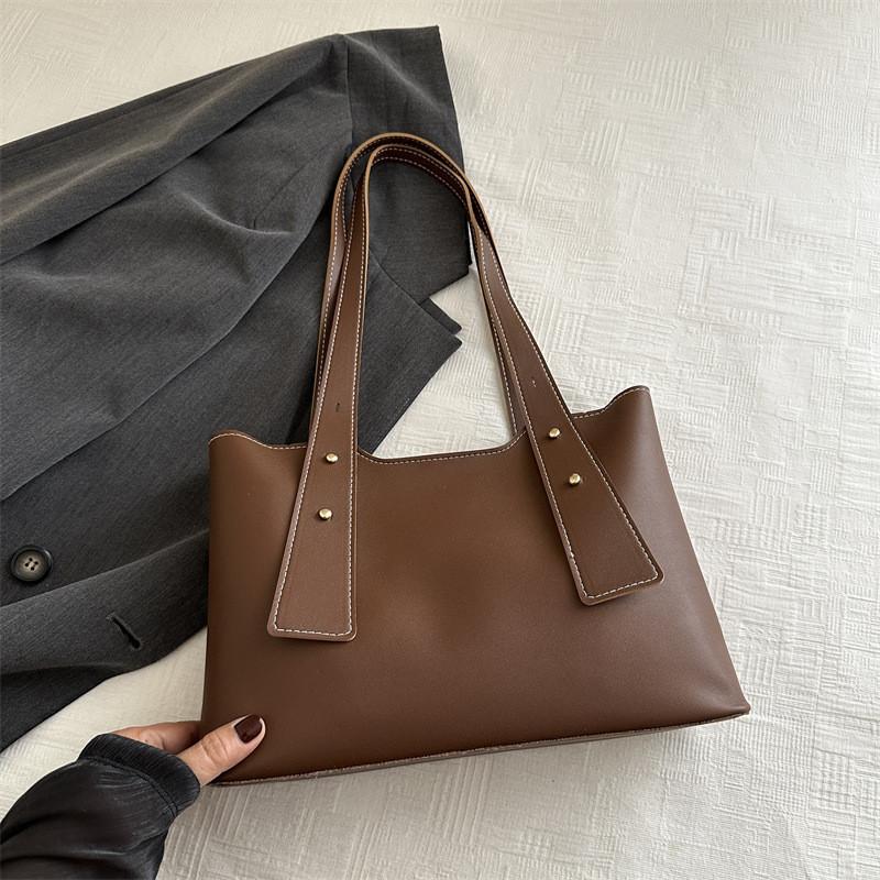 Leather Highquality Pu Womens Tote Bag With Unique Stitching Detail Ideal For Outings Daily