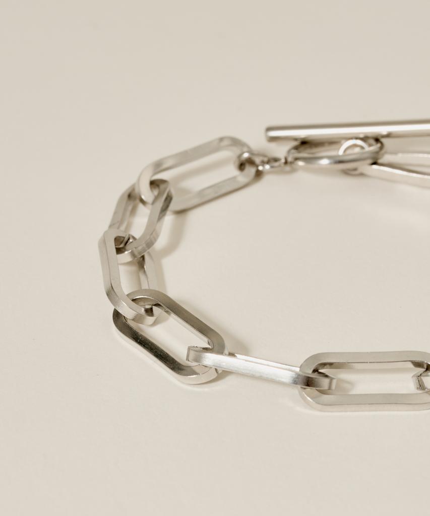 Novice Tokyo Mantel Oval Chain Bracelet [Stainless] / Silver