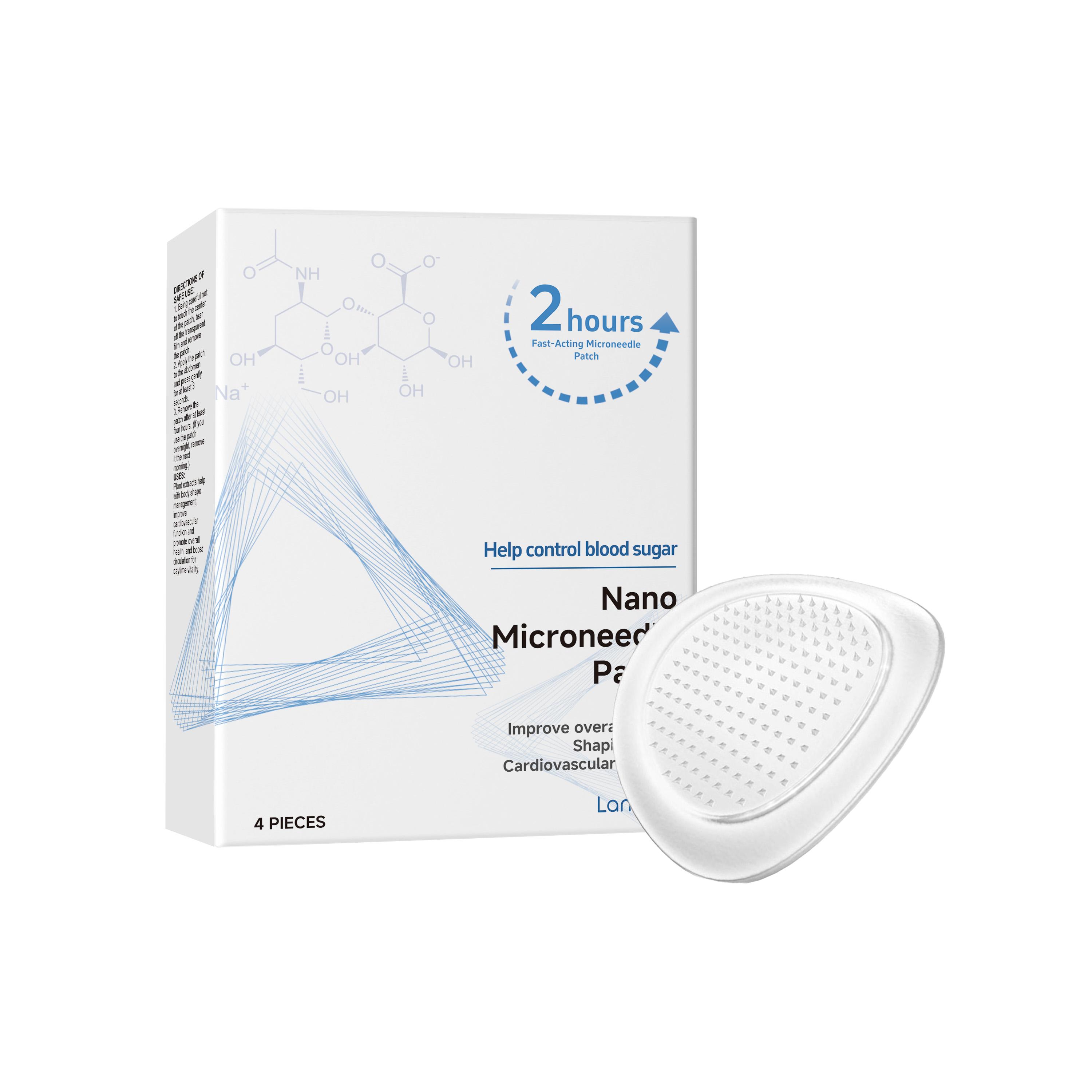 4pcs Laniska Microneedle Body Shaping Care Patches, Improve Fine Lines & Pores, Firm Skin, Sculpt Body Contours, Body Care